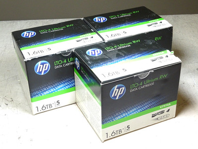 HP LTO-4 Ultrium RW Data Cartridges Lot of 15 C7974A 1.6TB NEW SEALED