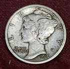 1916-P Mercury Dime 90% Silver Free Shipping