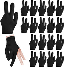 3 Fingers Pool Gloves 20Pcs Billiard Glove Universal Cue Sports Gloves Left Righ