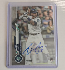 Topps 2020 Chrome Rookie Autographs Tim Lopes #RA-TL Mariners Autograph