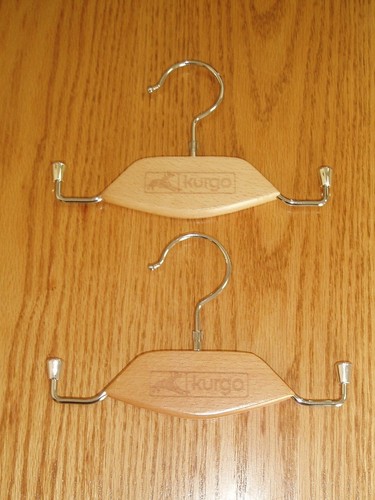2 Wooden KURGO Dog Clothes Hangers for Pet Clothes "GO TOGETHER"