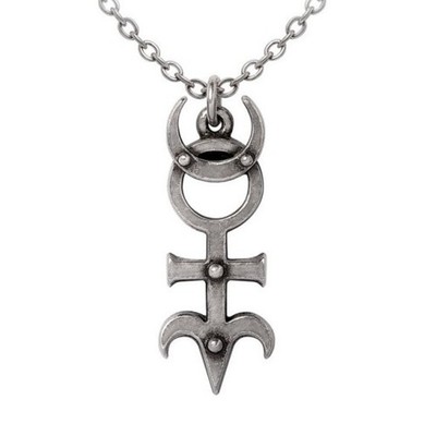 ALCHEMY DR DEE'S MONADE ANHÄNGER John Dee Talisman Elemente Symbole Widder Sonne Mond