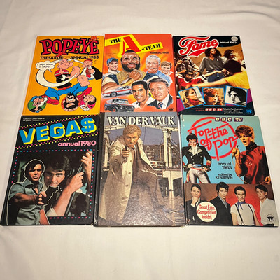 Vintage 1980s Annual Book Illustrated Cover BBC TV Comic Annuals