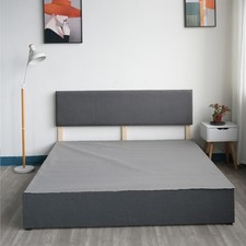 6FT Super King Fabric Bed Frame Divan Base with Headboard 0/2/4 Drawers Choices