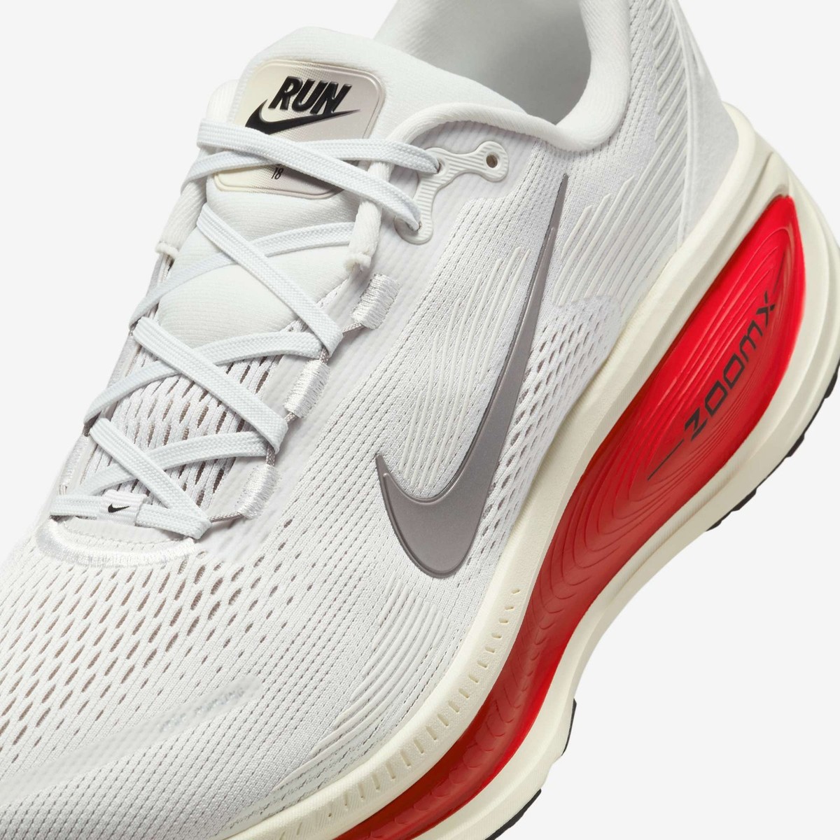 Nike Zoom Vomero 18 White Platinum Tint Pewter Siren Red  display picture 2