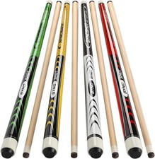 Pool Cues Set of 5/4/1, Pool Sticks for Adults 58 48 Inch 15 18 19 20 21Oz Maple