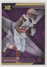 2019 Panini XR Purple 19/25 Nick Chubb #55 02fd
