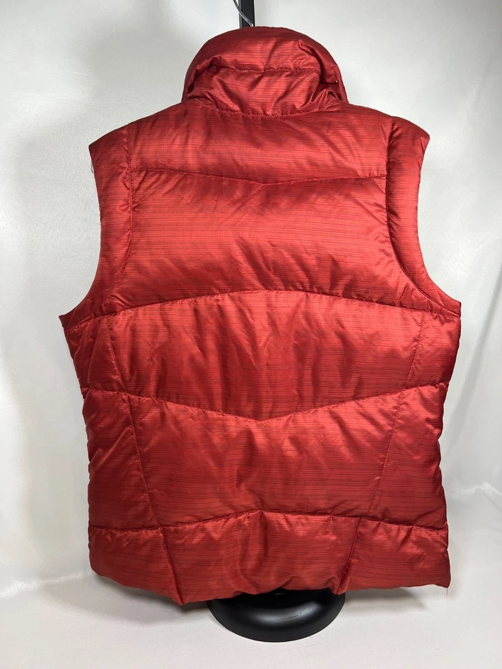 Chaleco de plumón de ganso Nau para mujer S naranja con cremallera frontal, bolsillos con cremallera Foto 3 de 4