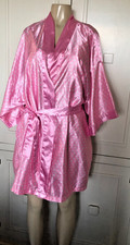 NWOT Sant  Classics Satin Pink Polka dots Robe Size 1X Short VTG