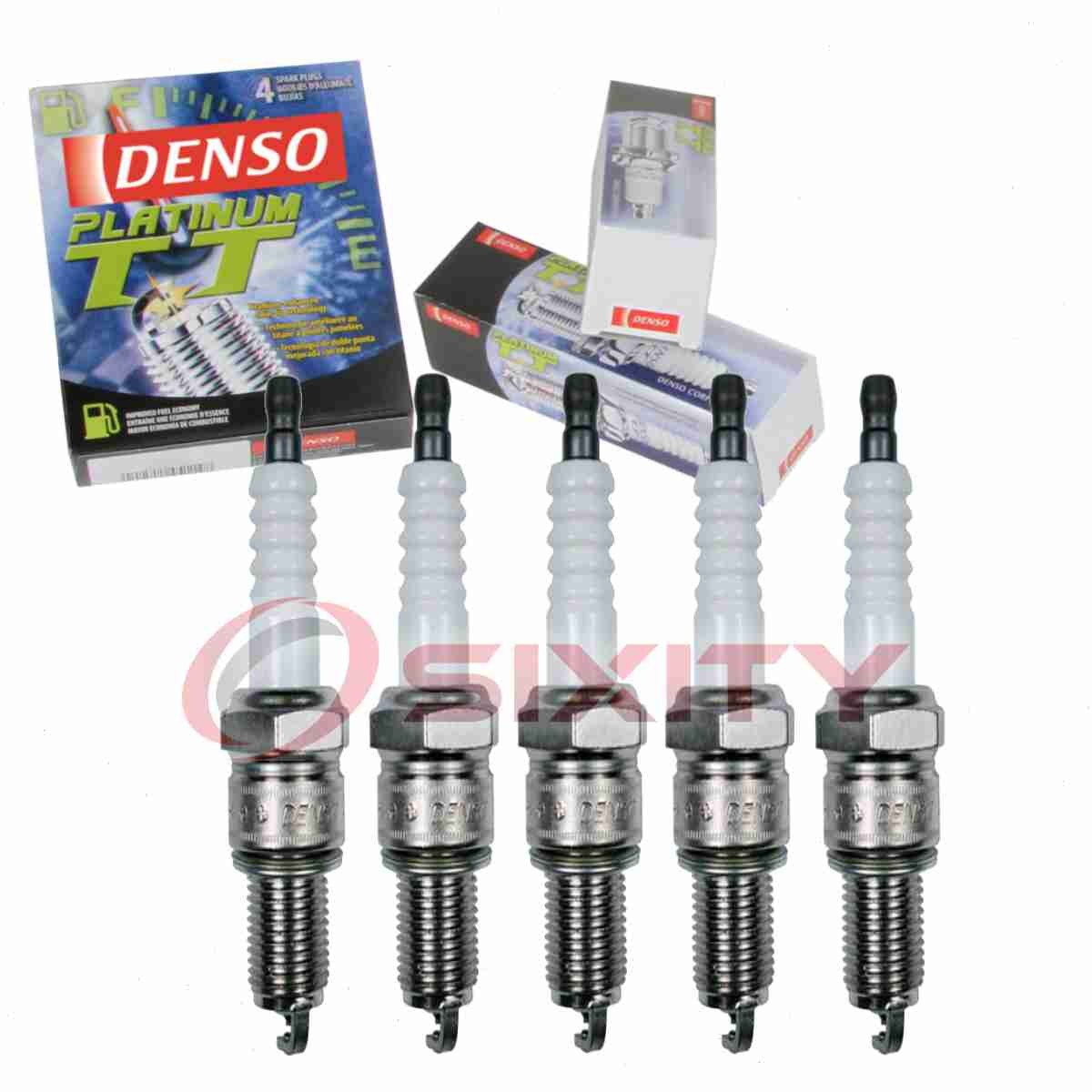 5 pc Denso Platinum TT Spark Plugs for 1995 Volkswagen EuroVan 2.5L L5 if