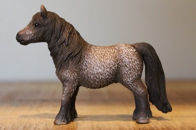 RETIRED Schleich Shetland Pony Stallion 13662 Model Horse Perfect Condition