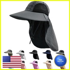 ZOORON UPF 50 UV Protective Sun Hat with Neck Flap Wide Brim for Men Women