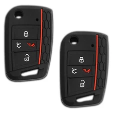 2 Key Fob Remote Skin Shell Case Cover for Volkswagen NBGFS12A01