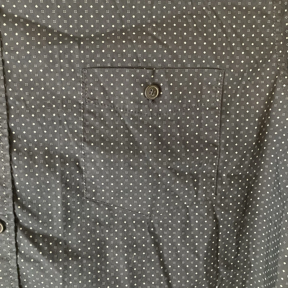 Weatherproof Mens Comfort Stretch Short Sleeve Button Down Shirt Blue XXL (2XL) - Image 2 of 4