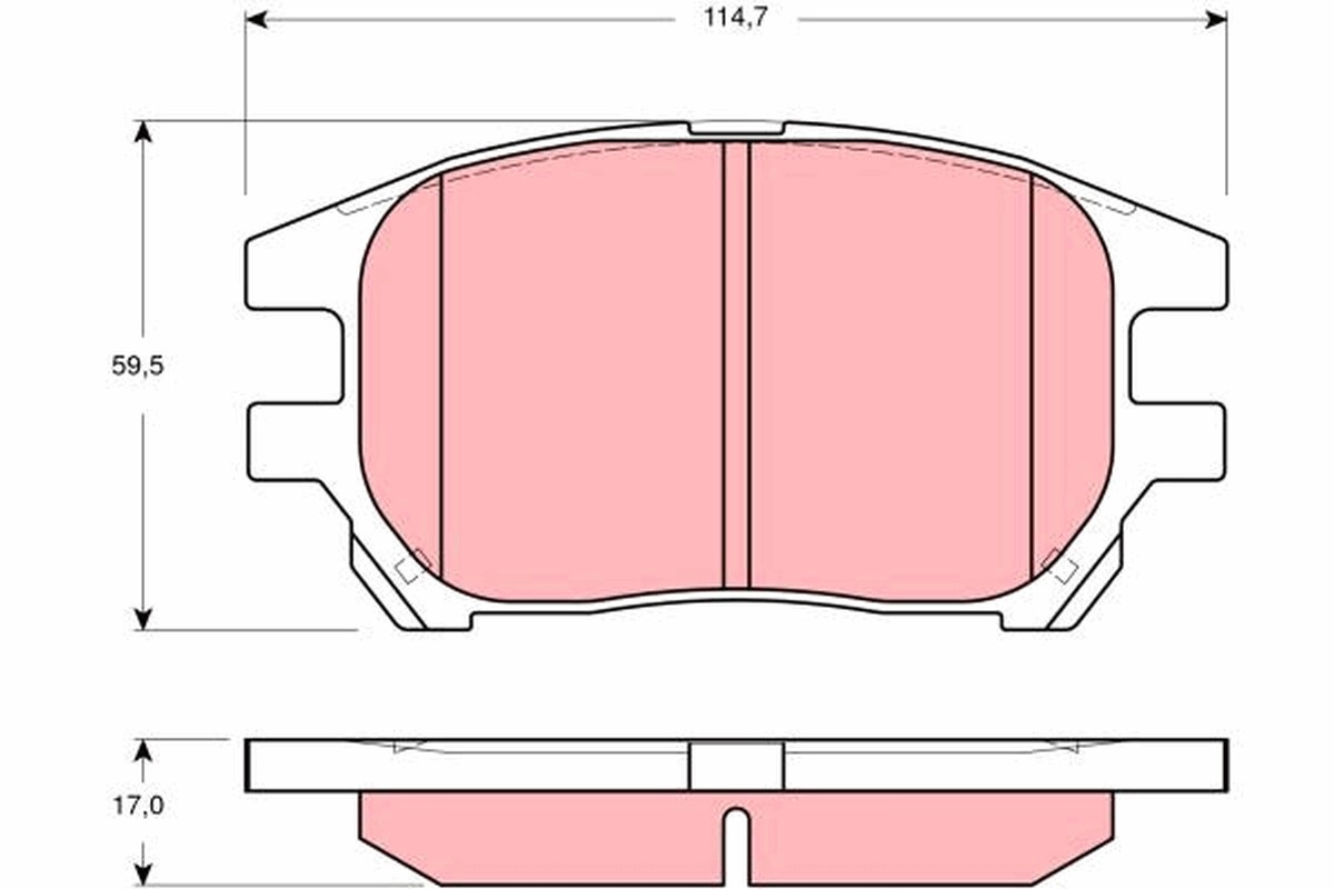 Fits TRW GDB3379 BRAKE PAD SET, DISC BRAKE  ⭐UK Stock⭐