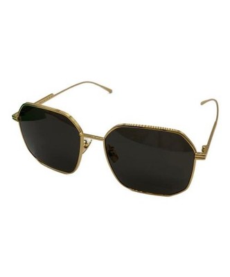 BOTTEGA VENETA                    Polygon-shaped sunglasses / BV1108SA Black x G