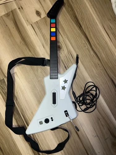 X-Plorer Guitar Hero Xbox 360 Wired Controller 95055 Red Octane powers on - Picture 1 of 7