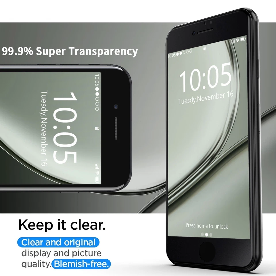 4 paquetes de protectores de pantalla de vidrio templado transparente transparente para iPhone 6/6s Plus Foto 4 de 4