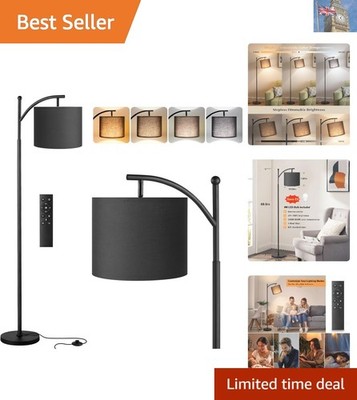 Moderne geschwungene Lampe 60'' Bogenboden für Wohnzimmer mit Fernbedienung und stufenlos