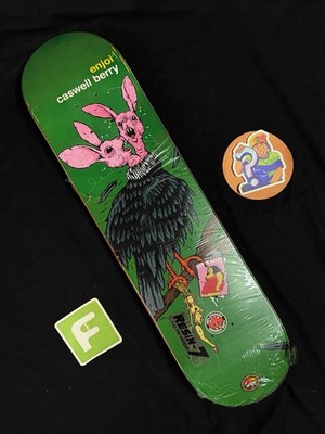 RARE Caswell Berry Todd Bratrud GMO Turkey Enjoi Skateboard Deck Vintage