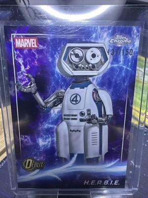 H.E.R.B.I.E 2025 Topps Chrome Marvel Studios Captain America Refractor /76
