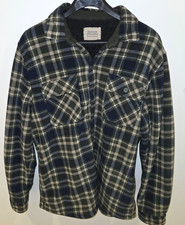 Boston Traders Soft Fleece Flannel Sherpa Lined Blue and Green Men's Size Large