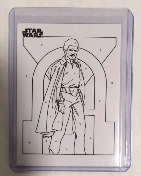 2025 Topps Chrome Star Wars By the Number Lando Calrissian