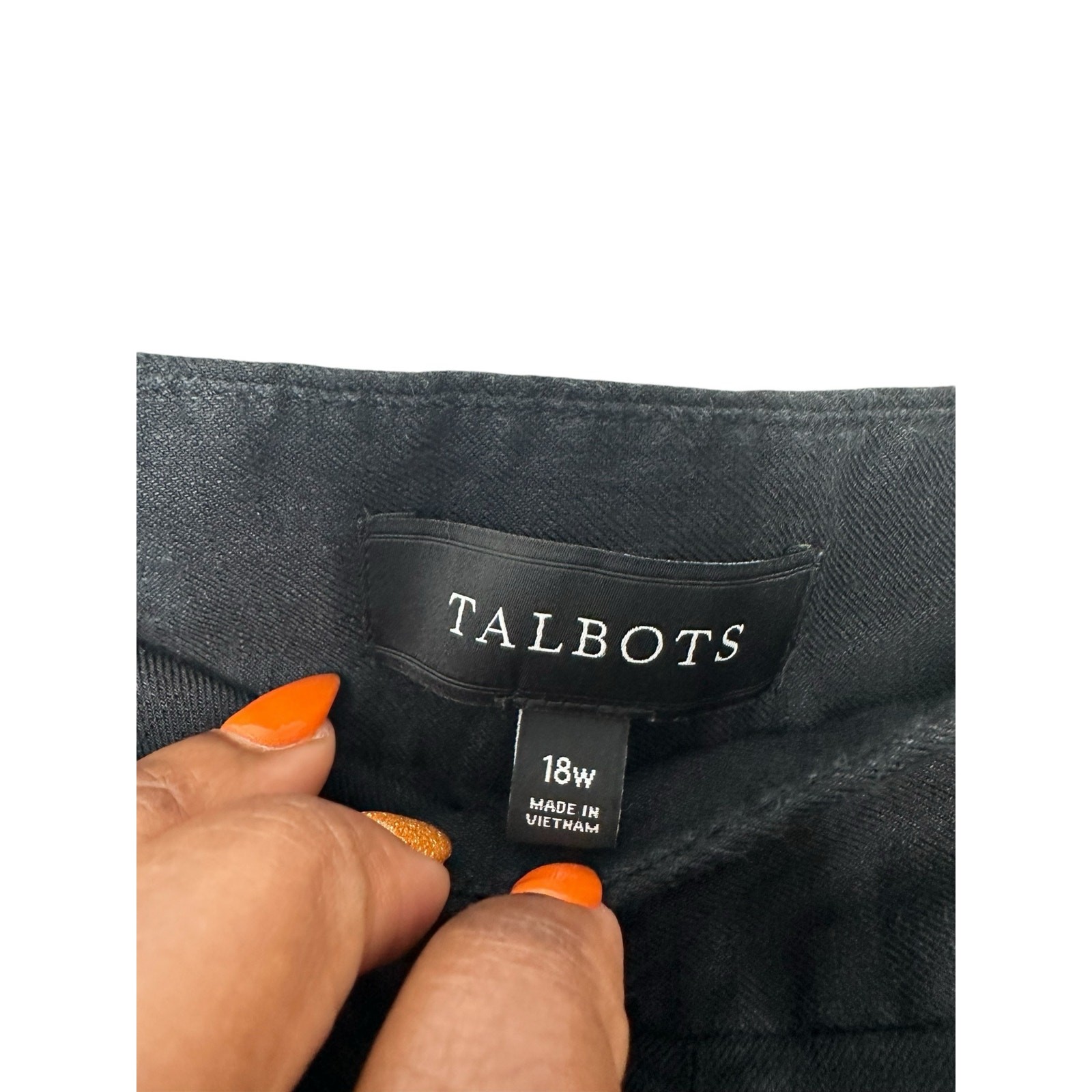 Talbots Black Basic Relaxed Langenlook Linen Blen… - image 2