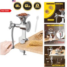 Macina Grani Manuale Acciaio Inox Macinacaffè Spezie Pepe Mais