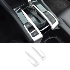 Central Console Gear Shift Frame Cover 2* For Honda Civic 2016-21 Bright White