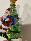 Radko 12" FESTIVE FELLOW TREE TOPPER Santa w/Tree Reflector 20th Anniversary NEW — photo 4