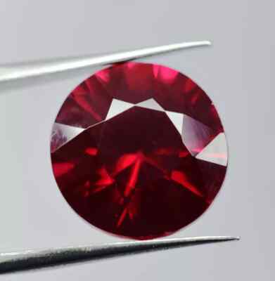 9 Ct Natural Red Ruby Pigeon Mozambique Round Cut Certified Loose Gemstone