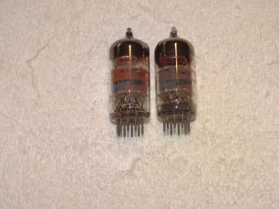 2 x 12AT7/ECC81 Mullard Tubes*3M*Strong Testing*1960's
