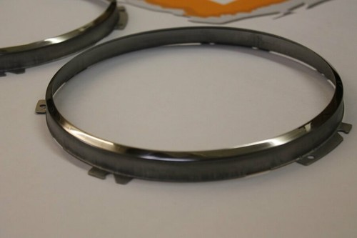Par de biseles/llantas de faros de acero inoxidable para Land Rover Defender 90/110 - Imagen 4 de 8