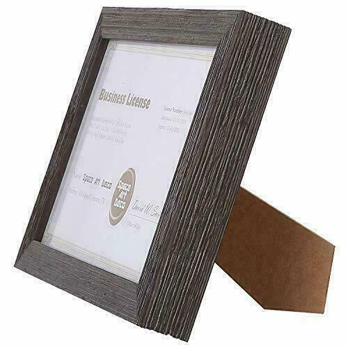 5.5x8.5 Dark Brown Textured Picture Frame for Business License and Certificates - Bild 3 von 7
