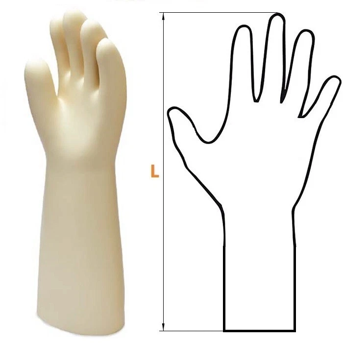 Isolierhandschuhe Isolierte Arbeitshandschuhe 26.5 kV / Klasse 3 / 360 mm Gr 10