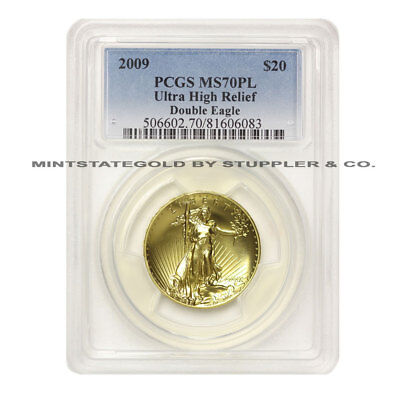 2009 $20 Ultra High Relief Double Eagle PCGS MS70PL Proof Like 