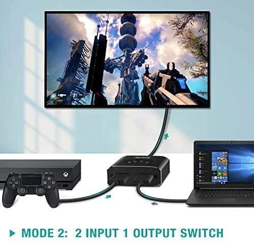 HDMI Switch 4K HDMI Splitter Techole Aluminum Bi Directional HDMI