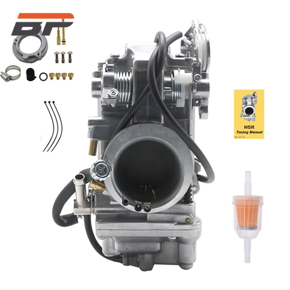 Polish Carburetor for Mikuni 42mm Harley HSR42 Evo Evolution Twin Cam TM42 New