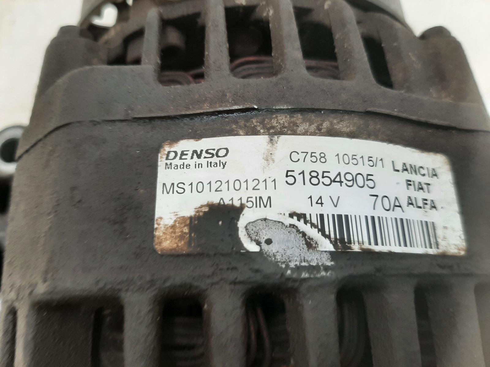 2014 Fiat DOBLO 1248cc Diesel DENSO 70amp Alternator 51854905 for  