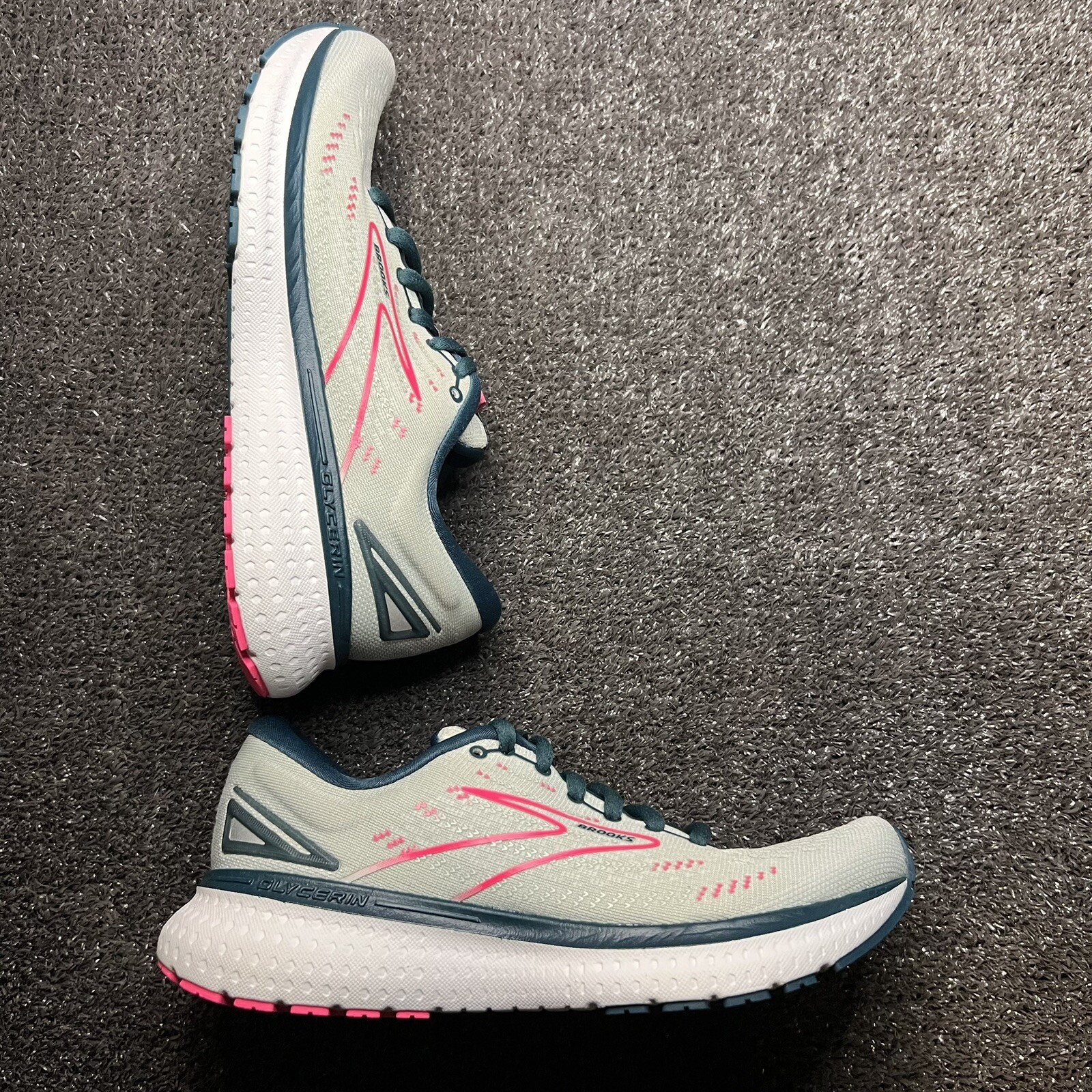 Brooks Glycerin 19 Women’s Size 9 D Wide ‘Ice Flow/navy/pink’ Shoes