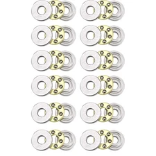 12 Pcs F2-6M Thrust Ball Bearings with Washers 2mm Bore 6mm OD 3mm Width