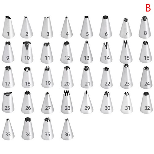 24/36/48 Pcs Stainless Steel Icing Piping Nozzles Tools Set Box Cake DecoratB H8 - Picture 15 of 15
