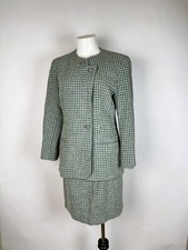 VTG Parienne 1990s JAPAN Tokyo houndstooth wool blend skirt suit Jacket 11