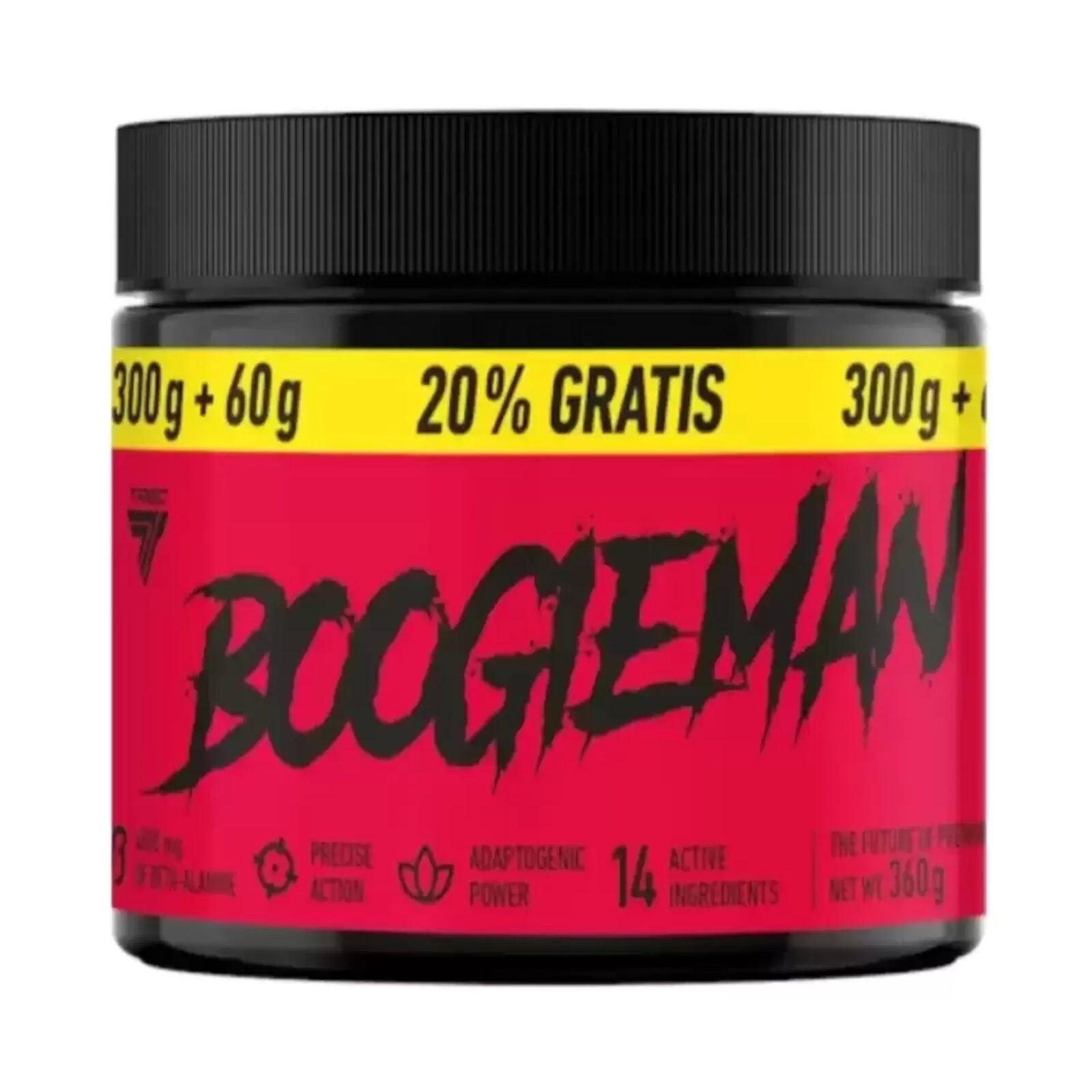 TREC NUTRITION BOOGIEMAN PRE-WORKOUT AAKG PUMP BOOSTER STACK POWDER 360G CANDY