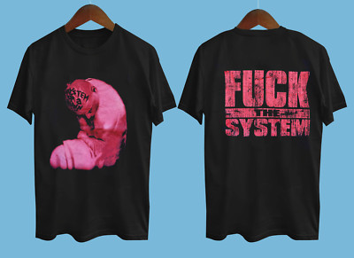 System Of A Down Fck The System Shirt 2 Side Black All Size  AM203