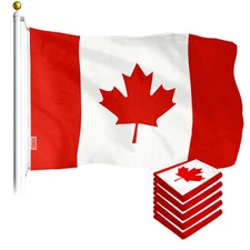 Canada Canadian Flag 3x5FT 5-Pack Printed Polyester By G128