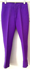 Vintage Bogner Stirrup Ski Pants Purple Stretch Wool Blend Women's Sz 6 YY467