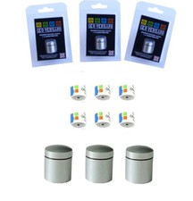 3x Magnetic Nano 6 x Waterproof Logs Geocaching Cache Magnetic