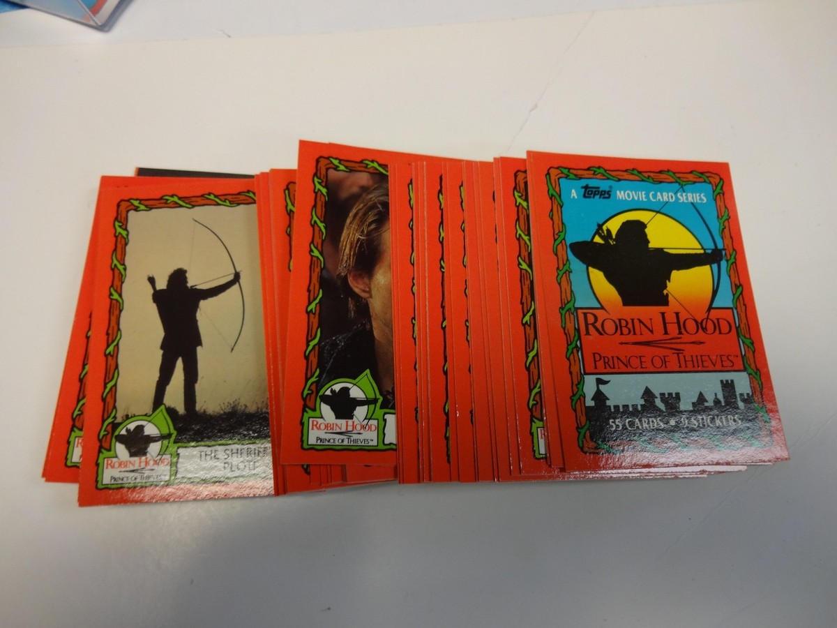 1991 Topps Movie Card Series Robin Hood Prince Of Thieves 55 Cards